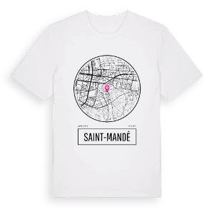 Saint-Mandé t-shirt – ekologisk bomull t-shirt från Pinshirt