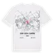 Saint-Ouen-l'Aumône karta t-shirt