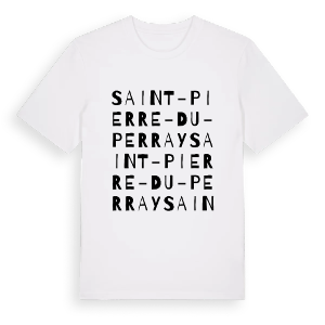 Saint-Pierre-du-Perray ordlek t-shirt – ekologisk bomull t-shirt från Pinshirt