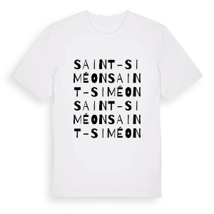 Saint-Siméon ordlek t-shirt – ekologisk bomull t-shirt från Pinshirt