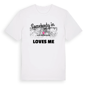 Någon i Sainte-Geneviève-des-Bois älskar mig t-shirt – ekologisk bomull t-shirt från PinShirt