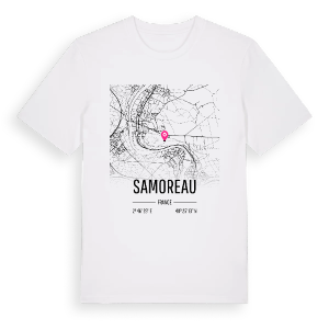 Samoreau karta t-shirt – ekologisk bomull t-shirt från Pinshirt