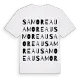 Samoreau ordlek t-shirt