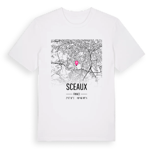 Sceaux karta t-shirt – ekologisk bomull t-shirt från Pinshirt