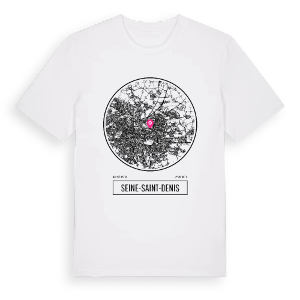 Seine-Saint-Denis t-shirt – ekologisk bomull t-shirt från Pinshirt