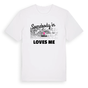 Någon i Sevran älskar mig t-shirt – ekologisk bomull t-shirt från Pinshirt