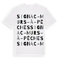 Signac - Murs-à-Pêches ordlek t-shirt