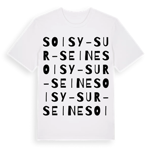 Soisy-sur-Seine ordlek t-shirt – ekologisk bomull t-shirt från Pinshirt