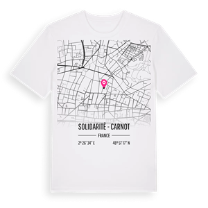 Solidarité - Carnot karta t-shirt – ekologisk bomull t-shirt från Pinshirt