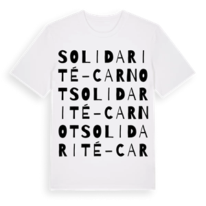 Solidarité - Carnot ordlek t-shirt – ekologisk bomull t-shirt från Pinshirt