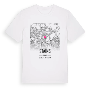 Stains karta t-shirt – ekologisk bomull t-shirt från Pinshirt