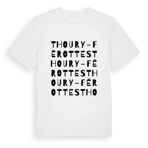Thoury-Férottes ordlek t-shirt – ekologisk bomull t-shirt från Pinshirt