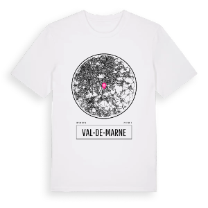 Val-de-Marne t-shirt – ekologisk bomull t-shirt från Pinshirt