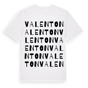 Valenton ordlek t-shirt – ekologisk bomull t-shirt från Pinshirt