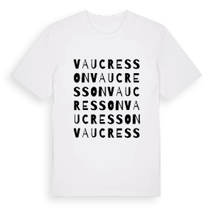 Vaucresson ordlek t-shirt – ekologisk bomull t-shirt från Pinshirt