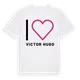 Jag älskar Victor Hugo t-shirt stort tryck