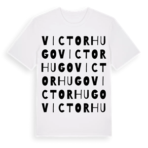Victor Hugo ordlek t-shirt – ekologisk bomull t-shirt från Pinshirt