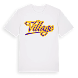 Village baseball t-shirt – ekologisk bomull t-shirt från Pinshirt