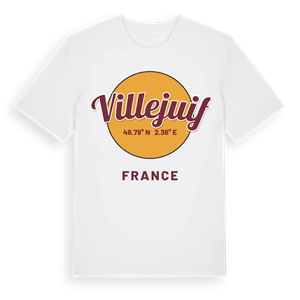 Villejuif cirkel t-shirt – ekologisk bomull t-shirt från Pinshirt
