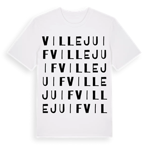 Villejuif ordlek t-shirt – ekologisk bomull t-shirt från Pinshirt