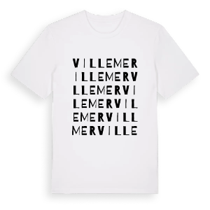 Villemer ordlek t-shirt – ekologisk bomull t-shirt från Pinshirt