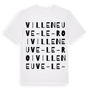 Villeneuve-le-Roi ordlek t-shirt – ekologisk bomull t-shirt från Pinshirt