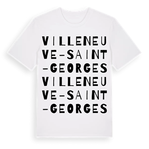 Villeneuve-Saint-Georges ordlek t-shirt – ekologisk bomull t-shirt från Pinshirt