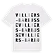 Villiers - Barbusse ordlek t-shirt