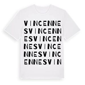 Vincennes ordlek t-shirt – ekologisk bomull t-shirt från Pinshirt