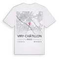 Viry-Châtillon karta t-shirt