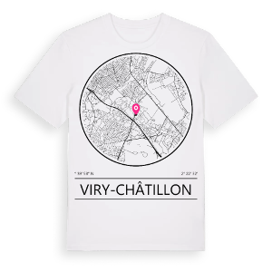 Viry-Châtillon t-shirt – ekologisk bomull t-shirt från Pinshirt