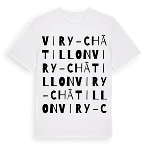 Viry-Châtillon ordlek t-shirt – ekologisk bomull t-shirt från Pinshirt