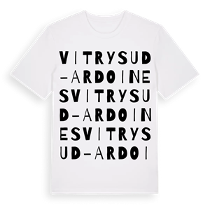 Vitry Sud - Ardoines ordlek t-shirt – ekologisk bomull t-shirt från Pinshirt