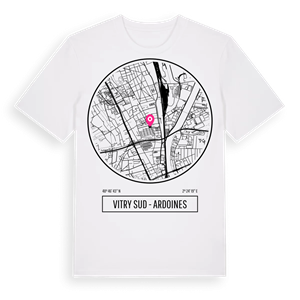 Vitry Sud - Ardoines t-shirt – ekologisk bomull t-shirt från Pinshirt