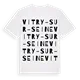 Vitry-sur-Seine ordlek t-shirt