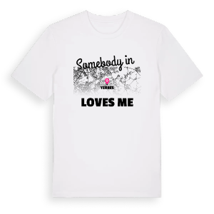 Någon i Yerres älskar mig t-shirt – ekologisk bomull t-shirt från Pinshirt