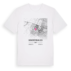 Batıkent Mahallesi karta t-shirt – ekologisk bomull t-shirt från Pinshirt