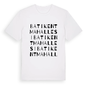 Batıkent Mahallesi ordlek t-shirt – ekologisk bomull t-shirt från Pinshirt