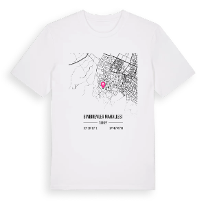 Binbirevler Mahallesi karta t-shirt – ekologisk bomull t-shirt från Pinshirt