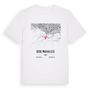 Dere Mahallesi karta t-shirt – ekologisk bomull t-shirt från Pinshirt