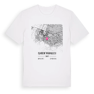 Işıkkent Mahallesi karta t-shirt – ekologisk bomull t-shirt från Pinshirt