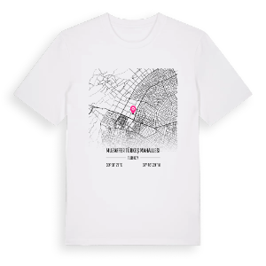 Muzaffer Türkeş Mahallesi karta t-shirt – ekologisk bomull t-shirt från Pinshirt