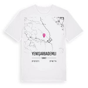 Yenişarbademli karta t-shirt – ekologisk bomull t-shirt från Pinshirt