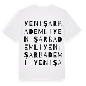 Yenişarbademli ordlek t-shirt – ekologisk bomull t-shirt från Pinshirt