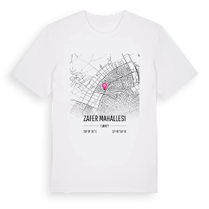 Zafer Mahallesi karta t-shirt – ekologisk bomull t-shirt från Pinshirt