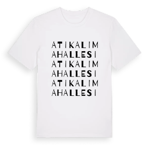 Atikali Mahallesi ordlek t-shirt – ekologisk bomull t-shirt från Pinshirt