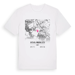 Aydınlı Mahallesi karta t-shirt – ekologisk bomull t-shirt från Pinshirt