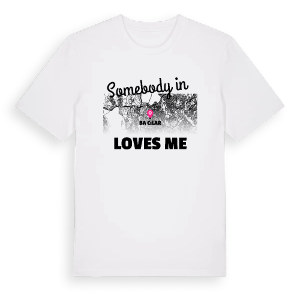 Någon i Bağcılar älskar mig t-shirt – ekologisk bomull t-shirt från Pinshirt