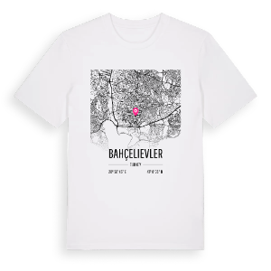 Bahçelievler karta t-shirt – ekologisk bomull t-shirt från Pinshirt