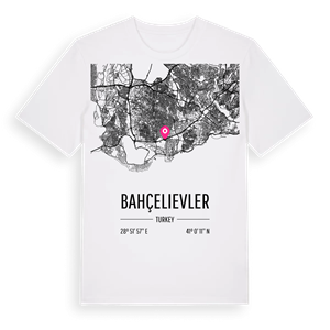 Bahçelievler karta t-shirt – ekologisk bomull t-shirt från Pinshirt
